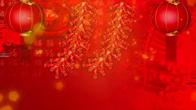十二生肖剪纸喜庆中国风舞美背景视频的预览图
